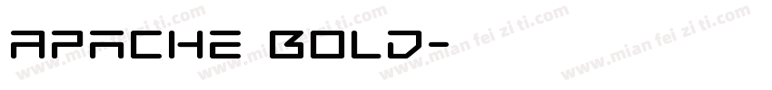 Apache Bold字体转换